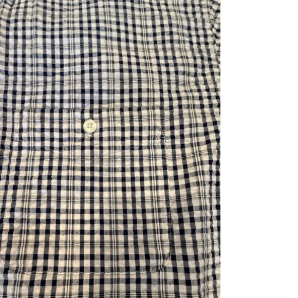 Van Heusen Blue and White Checkered Casual Button Down Shirt - Picture 4 of 4